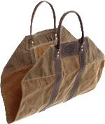 American Traders Log Carrier Made from tough Canvas and Leather